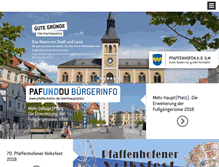 Tablet Screenshot of pfaffenhofen.de